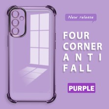 HONTINGA Samsung Galaxy A14 ile Uyumlu Şeffaf Kılıfı Düşüme Önleyici Basitlik Anti Düşme Kamera Korumali Desen Yumuşak Silikon Telefon Kılıfı Kadın ve Erkek Için Uygundur K3-0000