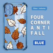 HONTINGA Samsung Galaxy A04E ile Uyumlu Şeffaf Kılıfı Düşüme Önleyici Basitlik Anti Düşme Kamera Korumali Sarı Yaprak Desen Yumuşak Silikon Telefon Kılıfı Kadın ve Erkek Için Uygundur K3-0218