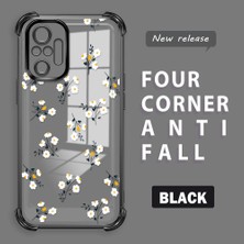 HONTINGA Xiaomi Redmi Note 10 Pro ile Uyumlu Şeffaf Kılıfı Düşüme Önleyici Basitlik Anti Düşme Kamera Korumali Çiçek Dalı Desen Yumuşak Silikon Telefon Kılıfı Kadın ve Erkek Için Uygundur K3-0220