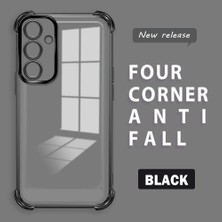 HONTINGA Samsung Galaxy A55 ile Uyumlu Şeffaf Kılıfı Düşüme Önleyici Basitlik Anti Düşme Kamera Korumali Desen Yumuşak Silikon Telefon Kılıfı Kadın ve Erkek Için Uygundur K3-0000