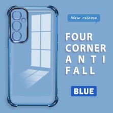 HONTINGA Samsung Galaxy A05S ile Uyumlu Şeffaf Kılıfı Düşüme Önleyici Basitlik Anti Düşme Kamera Korumali Desen Yumuşak Silikon Telefon Kılıfı Kadın ve Erkek Için Uygundur K3-0000