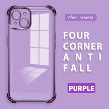 HONTINGA iPhone 15 Plus ile Uyumlu Şeffaf Kılıfı Düşüme Önleyici Basitlik Anti Düşme Kamera Korumali Desen Yumuşak Silikon Telefon Kılıfı Kadın ve Erkek Için Uygundur K3-0000