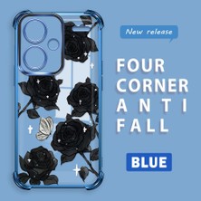 HONTINGA Xiaomi Redmi Note 13 Pro Plus 5g ile Uyumlu Şeffaf Kılıfı Düşüme Önleyici Basitlik Anti Düşme Kamera Korumali Gül Desen Yumuşak Silikon Telefon Kılıfı Kadın ve Erkek Için Uygundur K3-0219