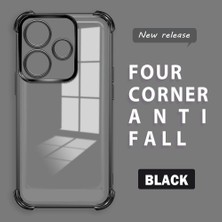 HONTINGA Xiaomi Redmi 13 ile Uyumlu Şeffaf Kılıfı Düşüme Önleyici Basitlik Anti Düşme Kamera Korumali Desen Yumuşak Silikon Telefon Kılıfı Kadın ve Erkek Için Uygundur K3-0000