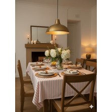 Heriya Pembe Keten Masa Örtüsü 150X220 cm