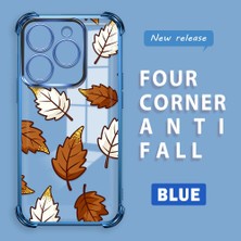 HONTINGA Tecno Spark Go 2024 ile Uyumlu Şeffaf Kılıfı Düşüme Önleyici Basitlik Anti Düşme Kamera Korumali Sarı Yaprak Desen Yumuşak Silikon Telefon Kılıfı Kadın ve Erkek Için Uygundur K3-0218