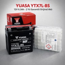 Yuasa YTX7L-BS 12V 6.3AH Motosiklet Aküsü