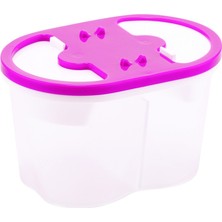 Bigpoint Fırça Yıkama Su Kabı 2 Bölmeli Pembe