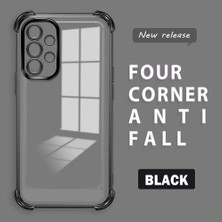 HONTINGA Samsung Galaxy A52 ile Uyumlu Şeffaf Kılıfı Düşüme Önleyici Basitlik Anti Düşme Kamera Korumali Desen Yumuşak Silikon Telefon Kılıfı Kadın ve Erkek Için Uygundur K3-0000