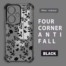 HONTINGA Xiaomi Redmi Note 13 Pro Plus 5g ile Uyumlu Şeffaf Kılıfı Düşüme Önleyici Basitlik Anti Düşme Kamera Korumali Dal Desen Yumuşak Silikon Telefon Kılıfı Kadın ve Erkek Için Uygundur K3-0221