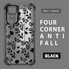 HONTINGA Xiaomi Redmi Note 12 Pro 4g ile Uyumlu Şeffaf Kılıfı Düşüme Önleyici Basitlik Anti Düşme Kamera Korumali Dal Desen Yumuşak Silikon Telefon Kılıfı Kadın ve Erkek Için Uygundur K3-0221