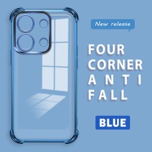 HONTINGA Xiaomi Redmi Note 13 4g ile Uyumlu Şeffaf Kılıfı Düşüme Önleyici Basitlik Anti Düşme Kamera Korumali Desen Yumuşak Silikon Telefon Kılıfı Kadın ve Erkek Için Uygundur K3-0000