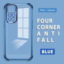 HONTINGA Xiaomi Redmi Note 11 ile Uyumlu Şeffaf Kılıfı Düşüme Önleyici Basitlik Anti Düşme Kamera Korumali Desen Yumuşak Silikon Telefon Kılıfı Kadın ve Erkek Için Uygundur K3-0000