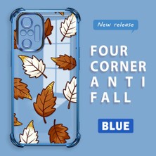 HONTINGA Xiaomi Redmi Note 10 Pro ile Uyumlu Şeffaf Kılıfı Düşüme Önleyici Basitlik Anti Düşme Kamera Korumali Sarı Yaprak Desen Yumuşak Silikon Telefon Kılıfı Kadın ve Erkek Için Uygundur K3-0218