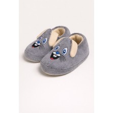 ModaFrato Tavşanlı Çocuk Panduf Peluş Okul Kreş Ev Ayakkabısı