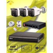 Dahua 2 Mp 3 Kameralı Ip / Bullet Full Paket
