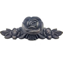 FRY Antika Tarz Dekoratif Pirinç Gül Düğme - 30X100 Mm, Oksit