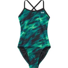 Tyr Tyr Durafast Elite® Kız Çocuk Trinityfit Mayo - Soren - Yeşil - 22 - ST00672-2609
