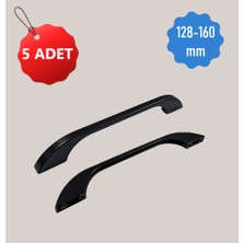 Eymen Emir 5 Adet 128-160 mm Alüminyum Metal Siyah Dolap Çekmece Kulpları