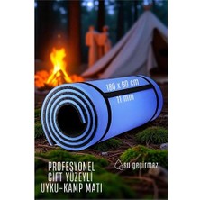 İlkyaz Fashion Hsnet Uyku Matı - Kamp Matı - Piknik Çadır Matı 11 mm Çift Taraflı Mavi  ILKYZHB-RS3455
