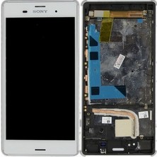 Sony Xperia Z3 Uyumlu LCD Ekran Çıtalı Beyaz
