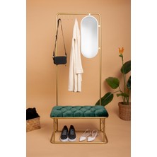 Fec Reklam Aynalı Askılık Portmanto Ayakkabılık Kapı Girişi Vestiyer  Ayakkabılık Puf Bench