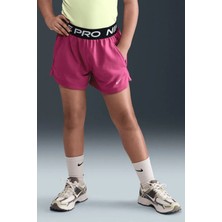 Nike Pro Fleece Dri-Fıt Shorts Kids Pink Kız Çocuk Şortu Pembe
