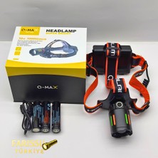farissu Q-Max PS-T62 3000 Lümen Kafa Lambası – 3×18650 Pil Dahil 11400 Mah – Powerbank Özellikli