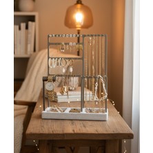 Pammuks Modern Dekoratif Takı Standı Küpe Kolye Bileklik Düzenleyici Takı Organizer