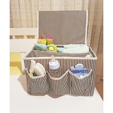Daniska Bebek Beşik Başucu Düzenleyici Kapaklı 5 Bölmeli Organizer