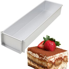 Karadağ Metal Tiramisu Tavası Kapaklı 40X8 cm H:8 cm - Paslanmaz Çelik Kazıyıcı Hediye
