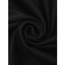 Emh Store Baskılı Oversize Bisiklet Yaka T-Shirt - Siyah