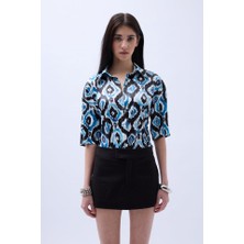 Emh Store Desenli Saten Gömlek