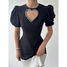 Emh Store Safe Kalp Detaylı Elbise