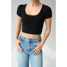 Emh Store Geniş Yaka Bady - Siyah