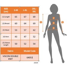Emh Store Kadın Yılbaşı Özel Uzun Kollu Bisiklet Yaka Desenli Viskon Iki Iplik Bluz