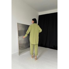 Emh Store Yeşil Gömlek ve Çıtçıtlı Pantolon Takım