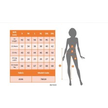 Emh Store Kadın Yüksek Bel Dar Kesim Kot Pantolon