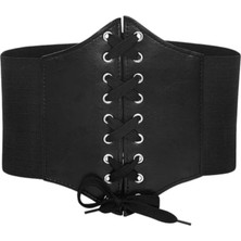 AGM 1 Adet Kadın Bağcıklı Kemer, Geniş Bağcıklı Kemer, Korse Kemeri, Lastikli Korse Kemer