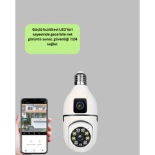 Kafkas Store Tkndy 1080P Wifi Ampul Güvenlik Kamerası – Gece Görüş & Uzaktan Erişim