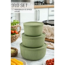 Saklama Kabı 3'lü Set 1550 - 1000 - 550ML Depolama Kutusu - Gıda Çerezlik Hobi Çok Amaçlı Box