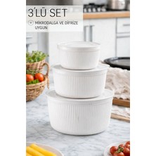 Saklama Kabı 3'lü Set 1550 - 1000 - 550ML Depolama Kutusu - Gıda Çerezlik Hobi Çok Amaçlı Box