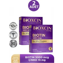 Seddar Collection Bioxcin Biotin 5000 Mcg 30 Tablet 2 Adet