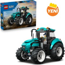 LEGO® City Traktör - Çiftçi Minifigürlü Çiftlik Oyuncak Yapım Seti - 6 Yaş ve Üzeri Çocuklar İçin Hediye - 60498