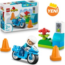 LEGO® DUPLO® Kasabası Mavi Polis Motosikleti 10471 - 2 Yaş ve Üzeri Çocuklar için Eğitici Oyuncak Yapım Seti (11 Parça)