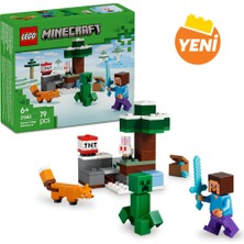 LEGO® Minecraft® Steve’in Tayga Macerası 21583 - 6 Yaş ve Üzeri Çocuklar için Yaratıcı Oyuncak Yapım Seti (79 Parça)