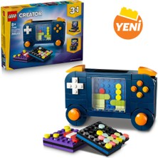 LEGO® Creator 3’ü 1 Arada Retro Oyun Konsolu 31380 - 8 Yaş ve Üzeri Çocuklar için Bilgisayar veya Atari Makinesine Dönüşebilen Yaratıcı Oyuncak Yapım Seti (268 Parça)