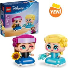 LEGO® ǀ Disney Karlar Ülkesi Mini Anna ve Elsa 43284 - 5 Yaş ve Üzeri Çocuklar için 2 Karlar Ülkesi Karakterleri İçeren Yaratıcı Oyuncak Yapım Seti (65 Parça)