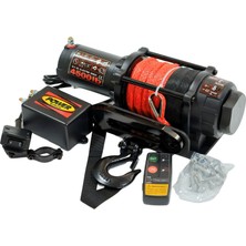 Power Winch 4500 Lb Sentetik Halatlı Atv Elektrikli Vinç 12 V