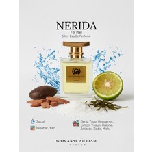 Giovanni William Nerida Lüx Unisex Erkek Parfüm Edp | Güçlü Kalıcı Yayılımlı | Bergamot, Deniz Yosunu, Misk, Odunsu Notalar